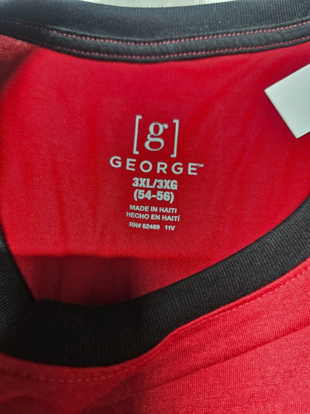 George Men's Moisture Wicking Crew Neck Long Sleeve Tee XXXL - Picture 4 of 6